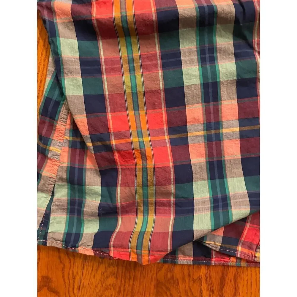 *3/$15 Tommy Hilfiger Men's L Plaid Long Sleeve Button-Up Shirt Multicolor - Picture 4 of 8